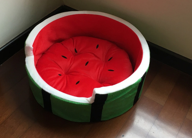 Watermelon Pet Bed – Cozy Nest for Cats & Small Dogs