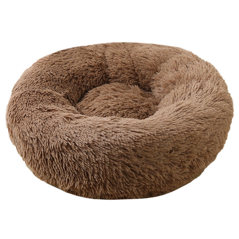 Warm Plush Round Pet Bed