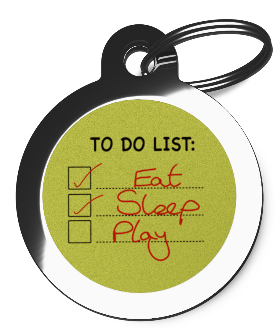 DOG TO DO LIST PET ID TAG