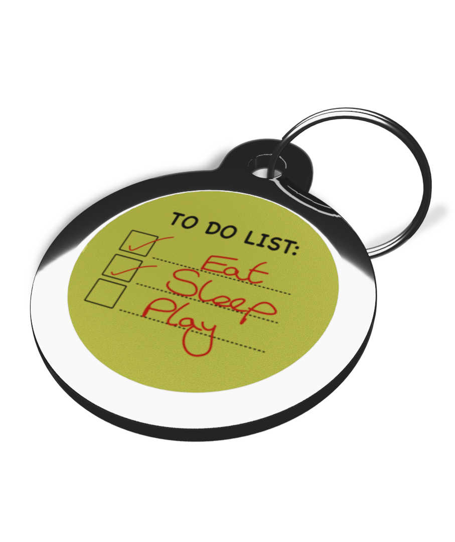 DOG TO DO LIST PET ID TAG