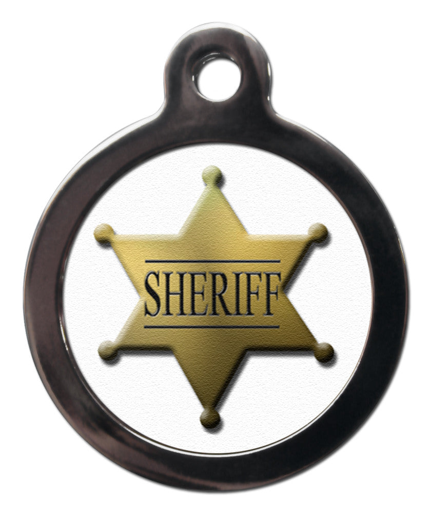 SHERIFF COLLAR PET TAG