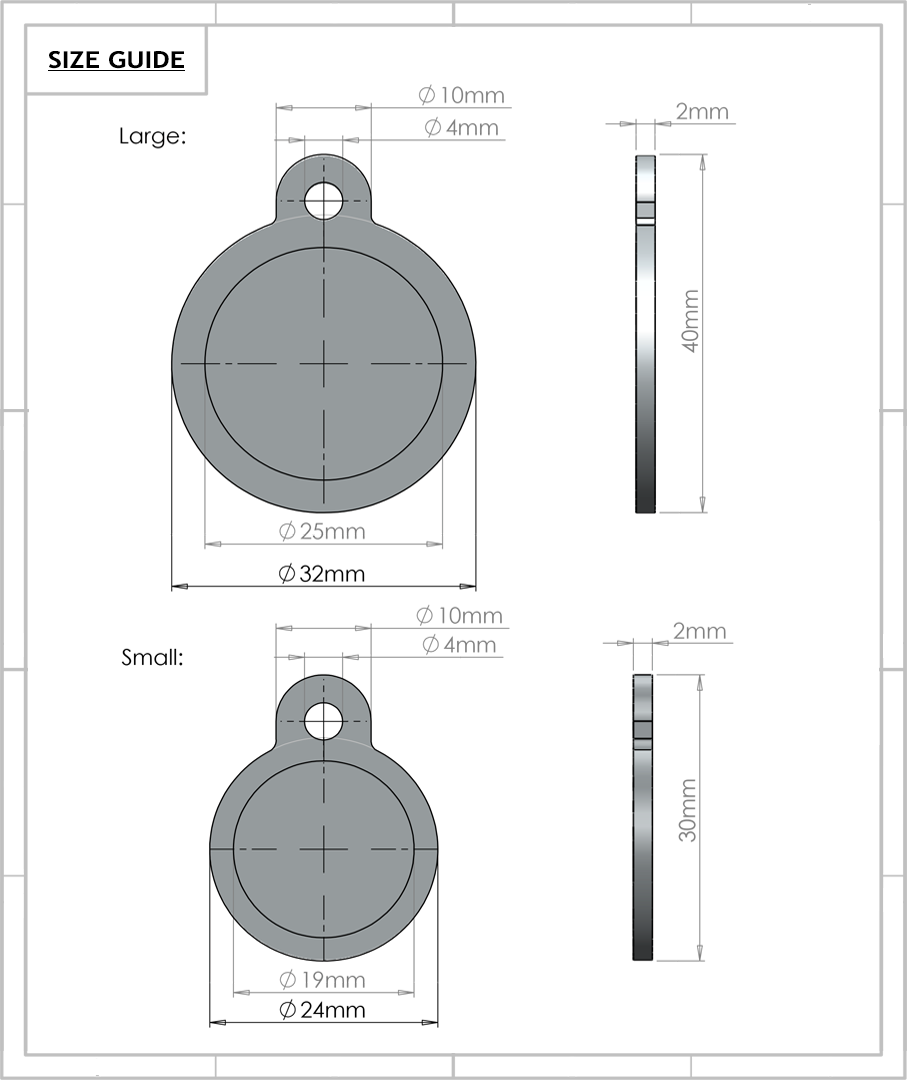 THIS IS MY HAPPY FACE DOG ID TAG
