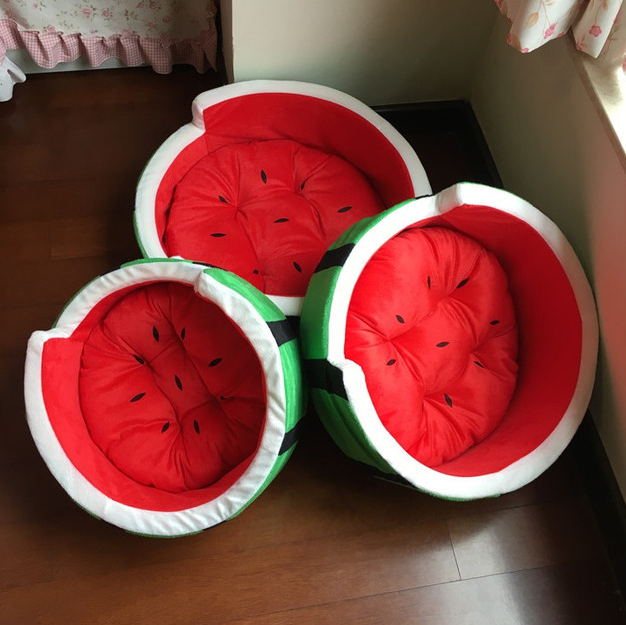 Watermelon Pet Bed – Cozy Nest for Cats & Small Dogs