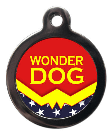 Wonder Dog - Superhero Themed Dog ID Tags