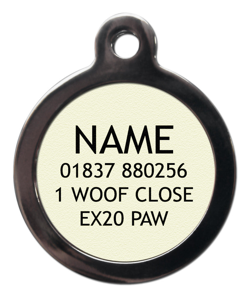 BRIGHT GREEN FISHBONE CAT TAGS